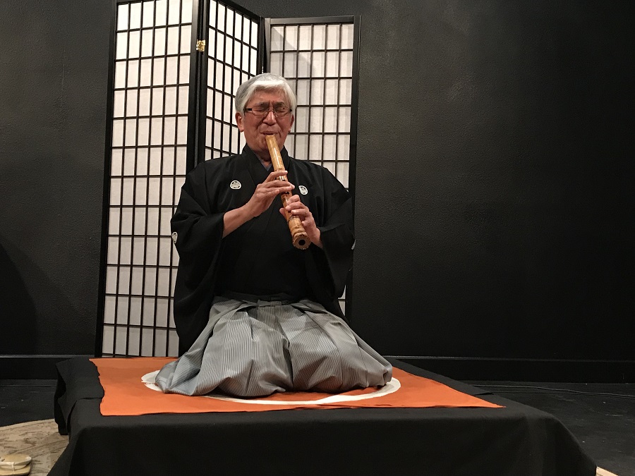Yodo Kurahashi Sensei shares sounds of shakuhachi at Main Space concert