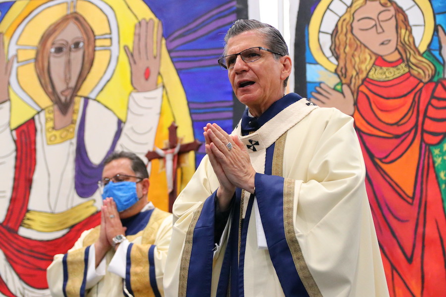 Archbishop visits Central for annual mass